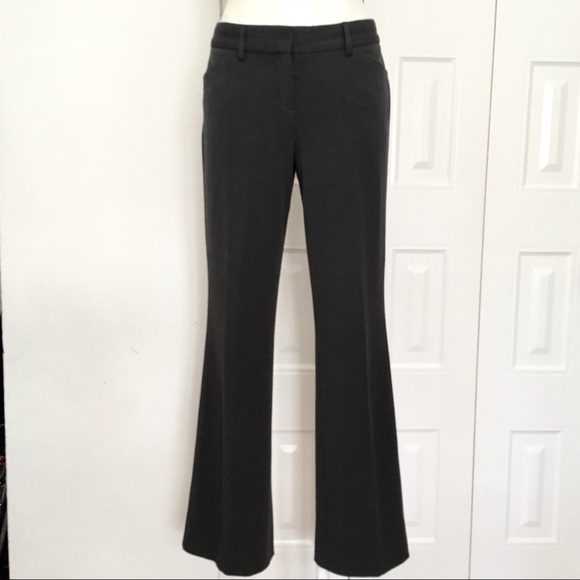 EXPRESS charcoal gray Editor flared trousers 2 - Picture 1 of 9